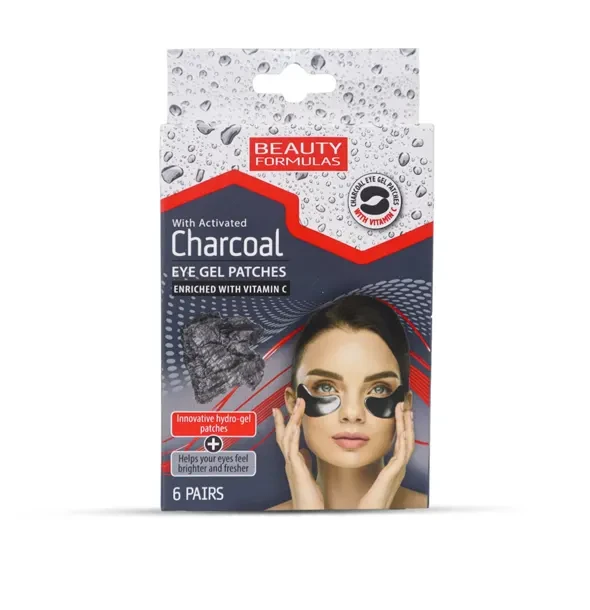 Beauty Formulas Charcoal Eye Gel Patches With Vitamin C- 6Pairs