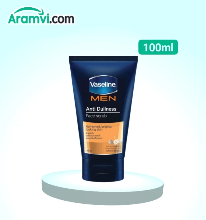 Vaseline Men Anti Dullness Face Scrub Wash - 100g