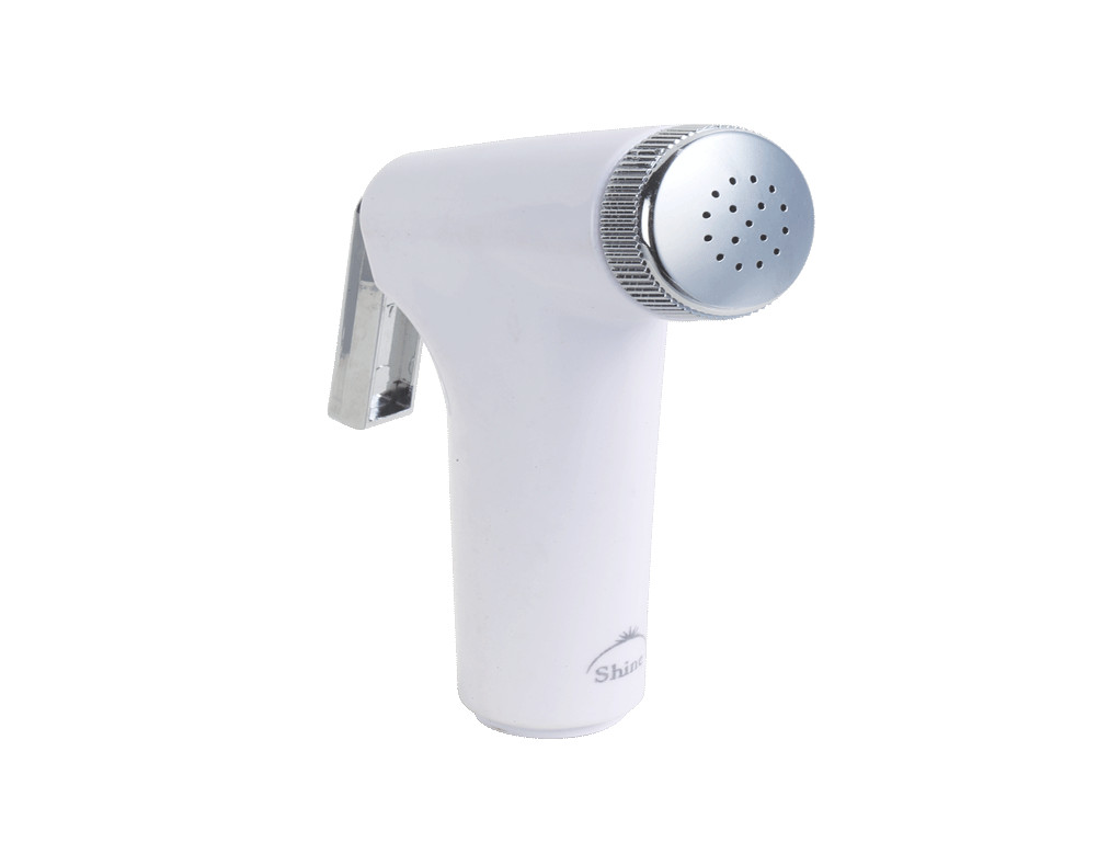 Push Shower White Head-Plastic Core