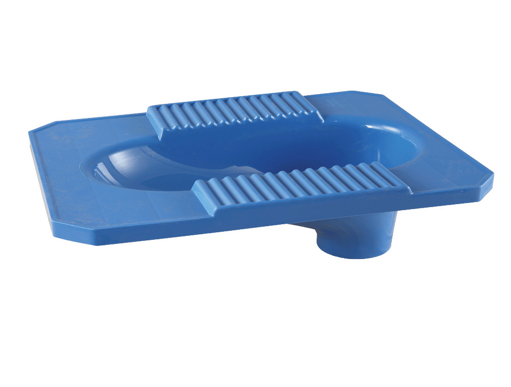 Toilet Pan With Foot Stand SM Blue