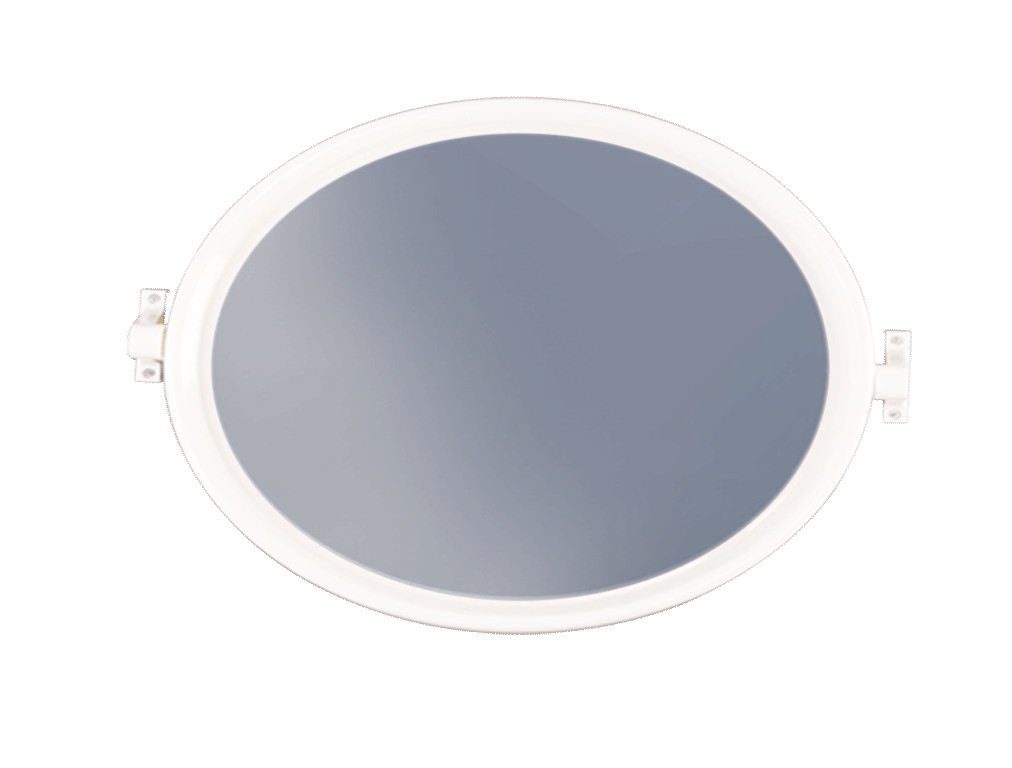 Deluxe Round Basin Mirror White