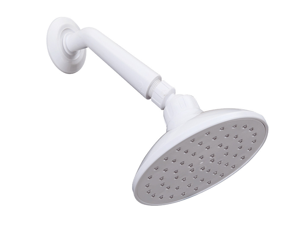 Deluxe Wall Shower - White