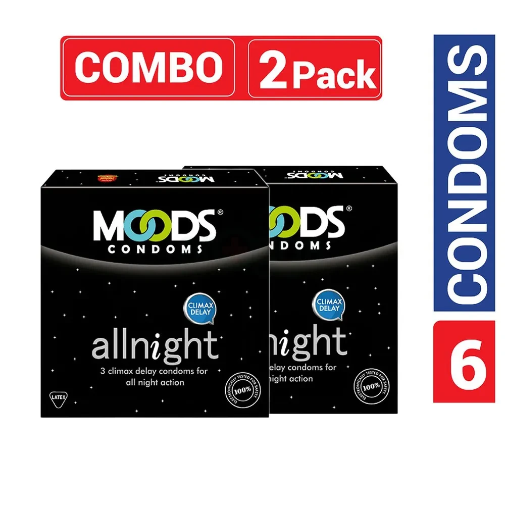 Moods - All Night Condom -2 pack Combo Pack