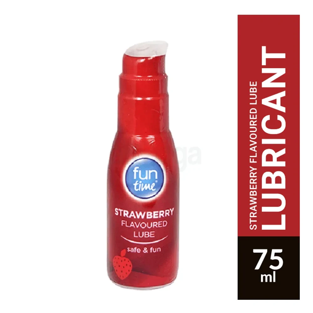 Funtime Strawberry Stimulating Water Based Lubricant Gel - 75ml (Made in UK)