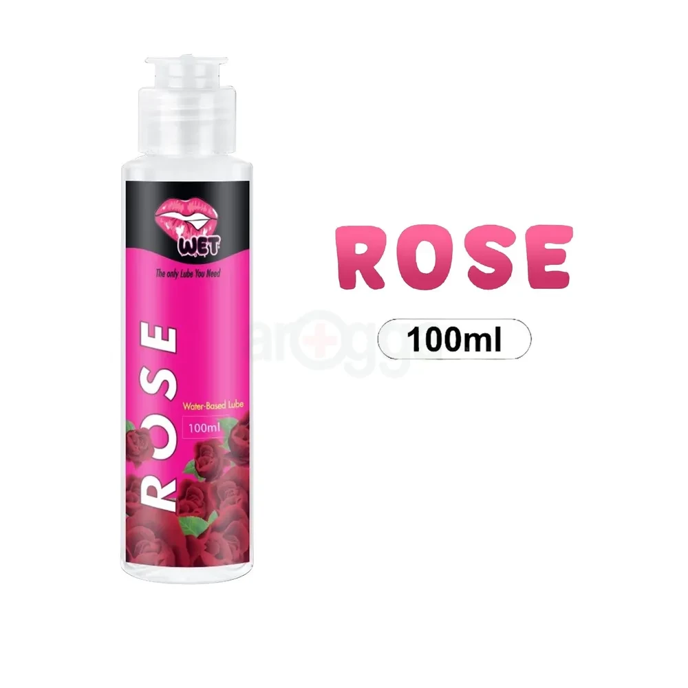 WET Rose Water Based Personal Lubricant Massage Gel - 100ml