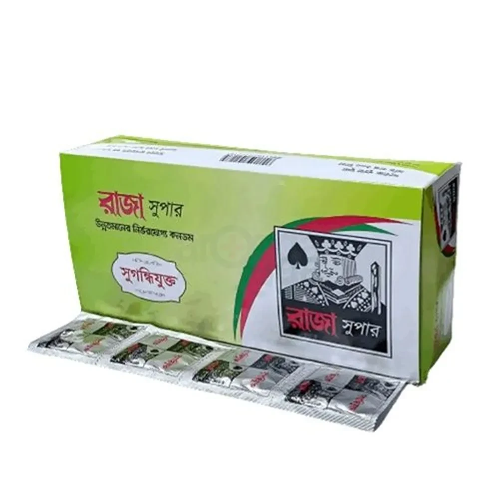 Raja Super Condom With Rose Flavor