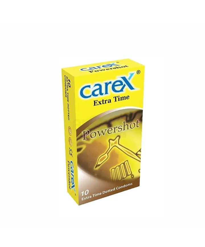 Carex Extra Time Powershot Dotted Condom - 10Pack(Malaysia)