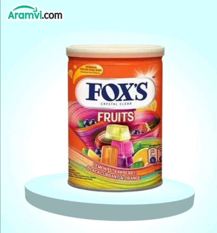 Foxs Crystal Clear Fruits Lemon Strawberry Tin Chocolate - 180g