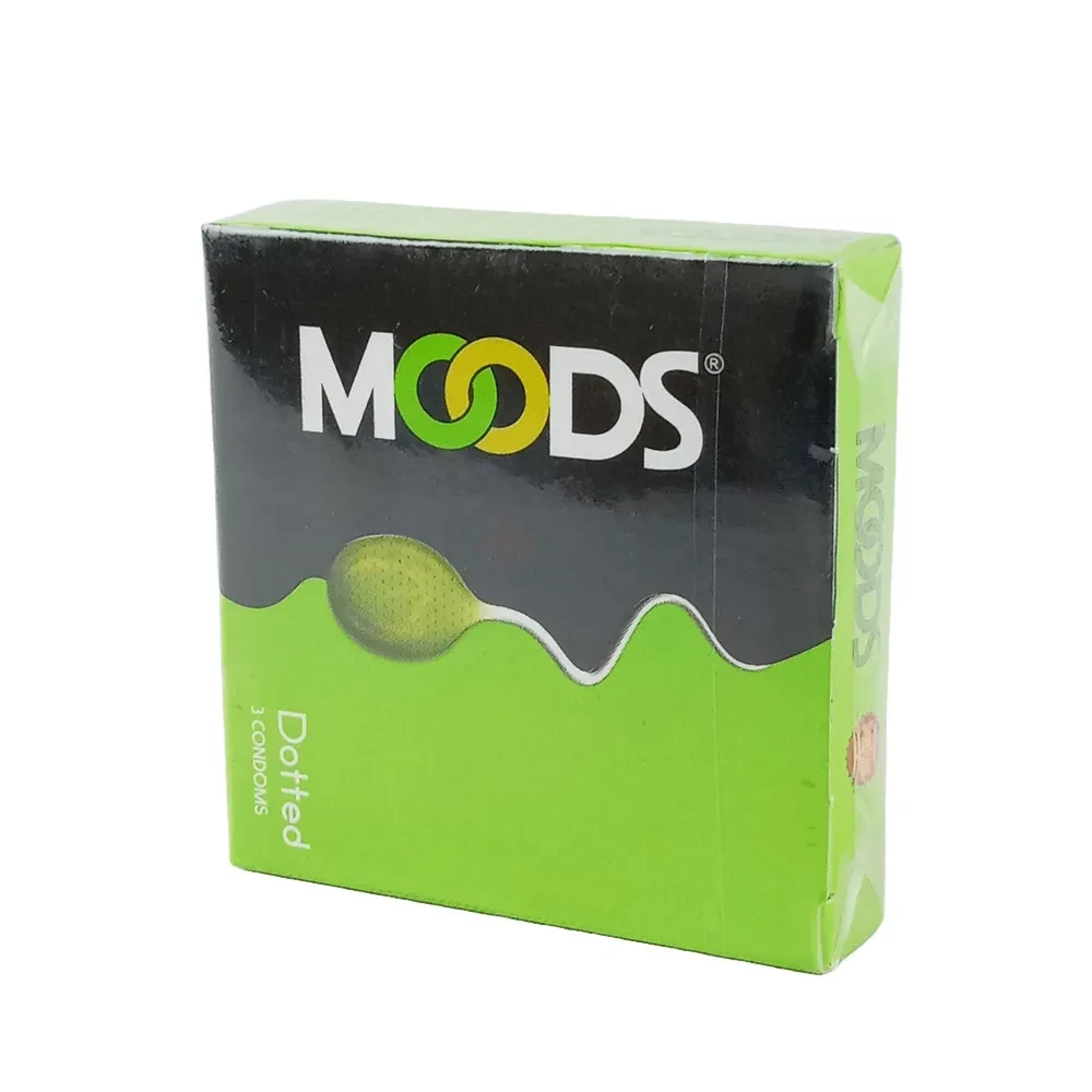Moods Condoms Dotted (Green) 3's Pack