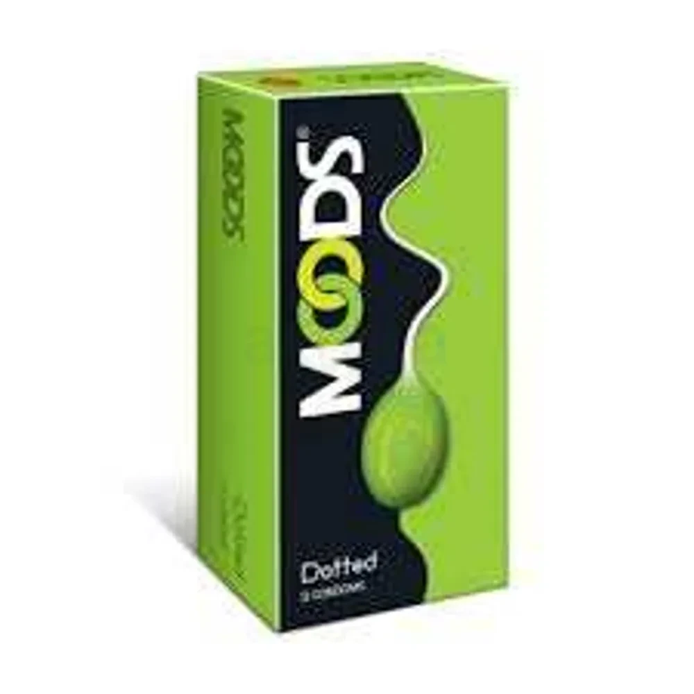 Moods Condoms Dotted (Green) 10's Pack