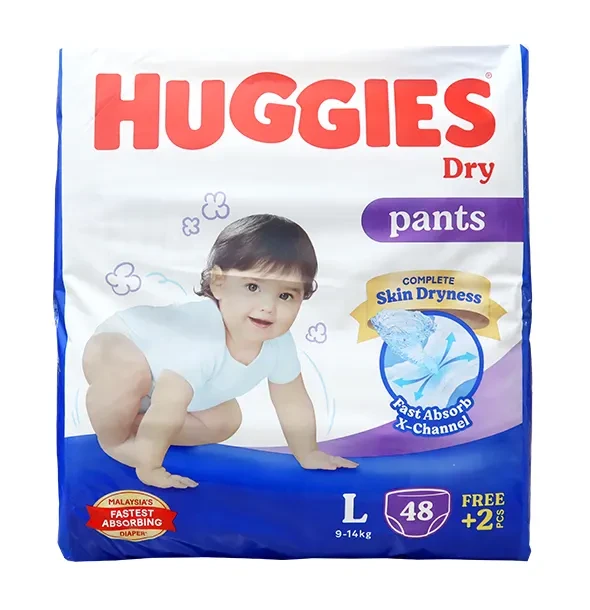 Huggies Dry Pants Baby Diaper (9-14kg) - L48/50