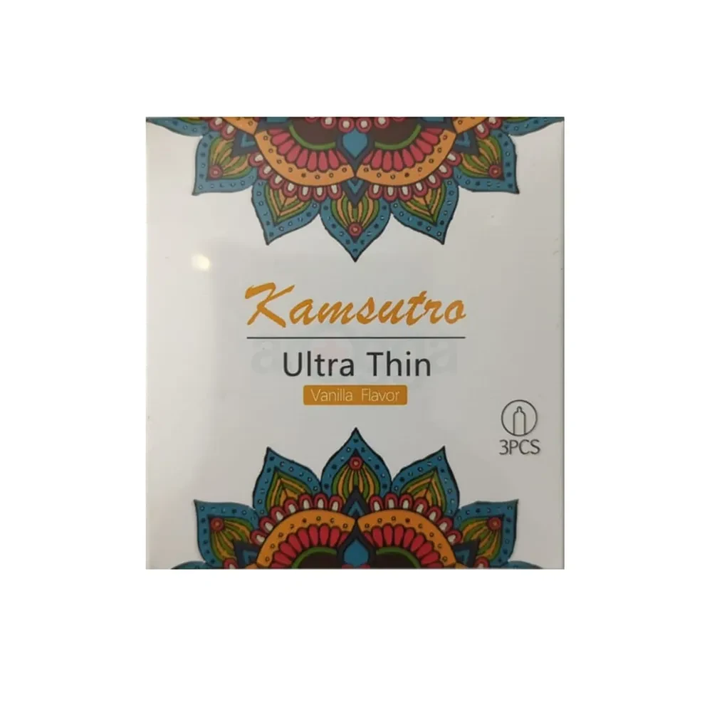Kamasutra Ultra Thin Vanila Flavoured Condom - 3 pcs Pack