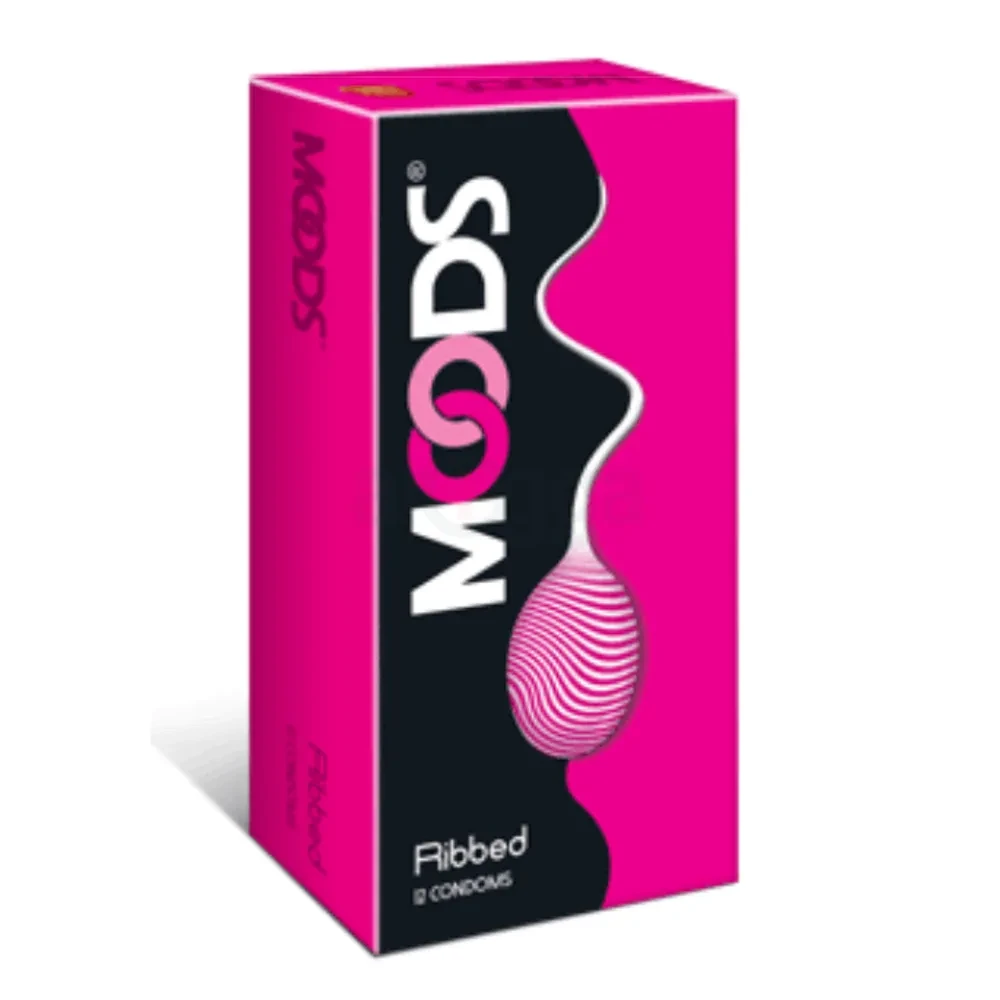 Moods Ribbed Premium Condom - 12Pcs Pack