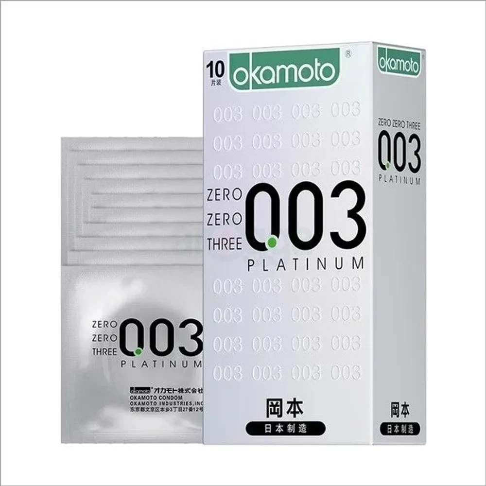 Okamoto 003 Condom Male Ultra-Thin Condom Platinum