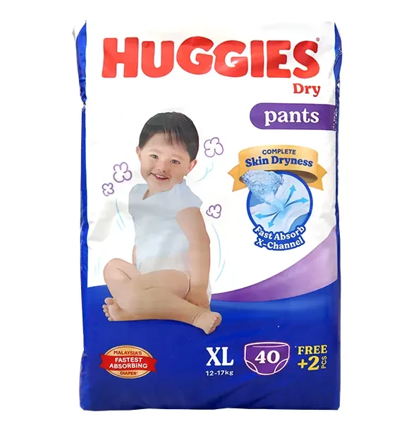 Huggies Dry Pants Baby Diaper (12-17kg) - XL 32+8/42