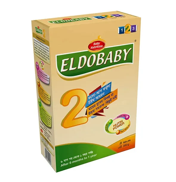 Eldobaby 2 Follow Up Formula Milk With Iron (6-12m) - 350gm