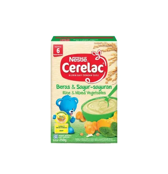 Nestle Baby Cerelac Rice & Mixed Vegetables (6m+) - 250g