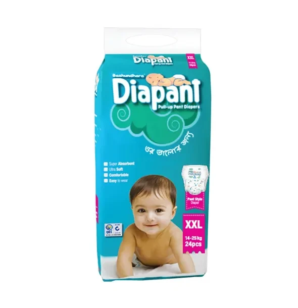 Bashundhara Diapant Pant Style Baby Diaper (14-25Kg) - XXL 24pcs