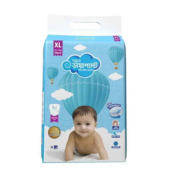 Bashundhara Diapant Pant Style Baby Diaper (12-17Kg) - XL 32pcs