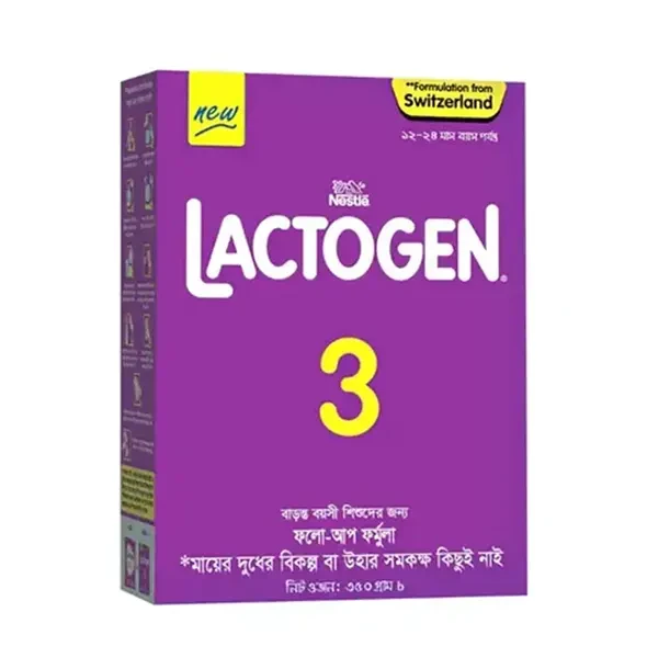 Nestle Lactogen 3 Formula Milk Powder (1-2Years) - 350g