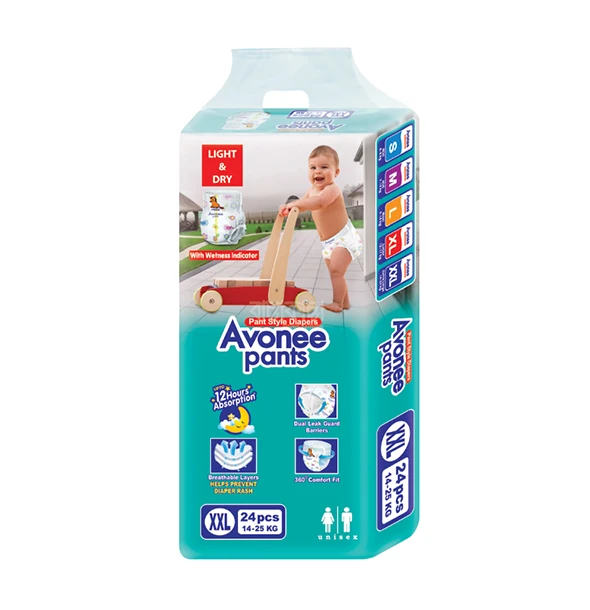 Avonee Pant Style Baby Diaper (14-25Kg) - XXL 24pcs