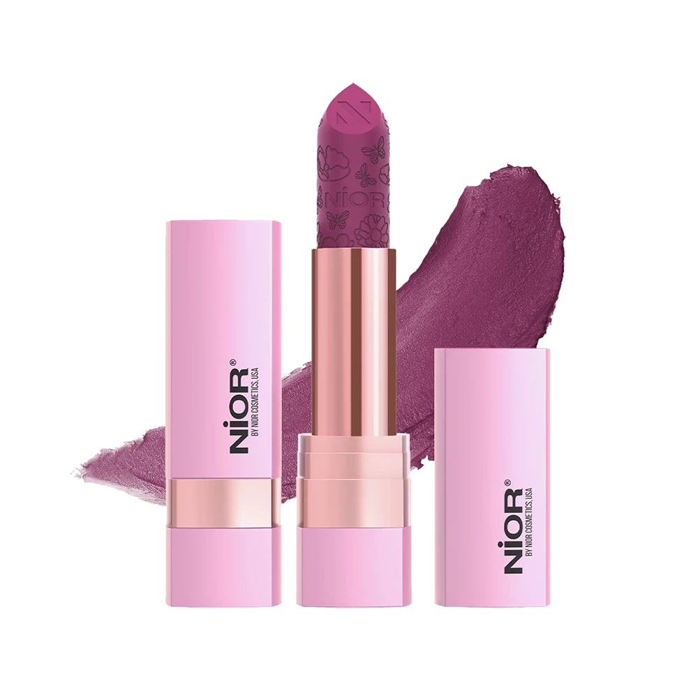 NIOR No Transfer Retro Matte Lipstick Orchid Obsession 14
