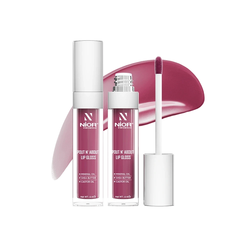 Nior Pout N About Lip Gloss – Raspberry Riot